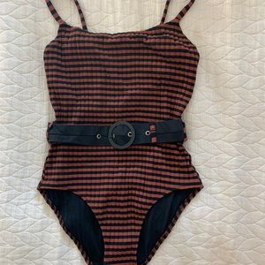 NWT Solid & Striped swimsuit one piece bodysuit S